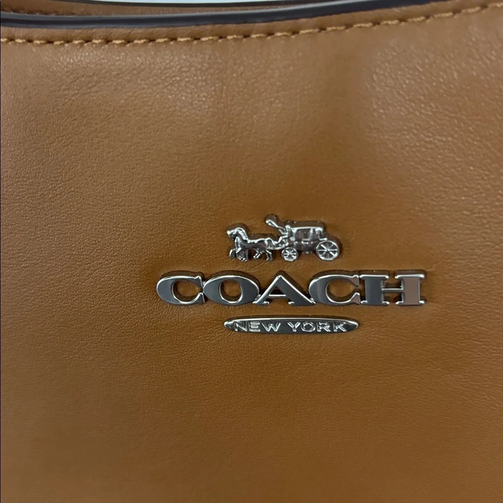 Coach Light Saddle Tan Leather Penelope Shoulder Bag - Picture 6 of 6